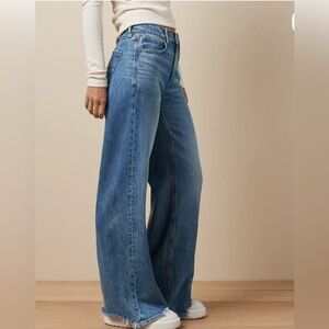 American Eagle Outfitters Blue Flare & Wide Leg Jeans